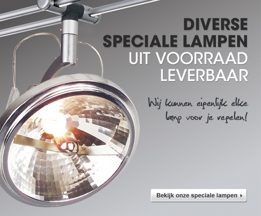 Diverse speciale lampen uit voorraad leverbaar