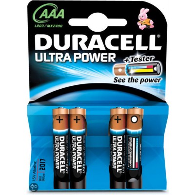 DURACELL alkaline  Ultra Power SLIM-PENLITE 1,5V AAA